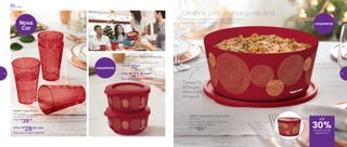 No próximo
Vitrine no
tamanho 6,6L
802677 | Tigela Ilúmina Fios de Ouro
4,3 Litros
27,3 comp. X 26,1 larg. X 12,2 alt. (cm)
Preço sugerido: R$92,00
Por: R$
65,00
Celebrar com quem a gente ama
Decoração Fios
de Ouro: para
deixar sua mesa
mais especial
Não importa se sua família é grande ou pequena!
Reúna todo mundo e entre no clima natalino.
802667 | Copo Prisma
475ml cada
9,4 diâm. X 13,3 alt. (cm)
1 Por: R$
39,00
4 Por: R$
28,00 cada
Cód. para 4 Copos | 802739
Lançamento
802676 | Tigela Ilúmina Fios de Ouro
200ml cada
11,8 comp. X 10,6 larg. X 5,6 alt. (cm)
1 Por: R$
30,00
2 Por: R$
21,00 cada
Cód. para 2 Tigelas | 802735
Lançamento
Nova
Cor
Natal
de desconto nas
páginas 8 e 9
até
30%
8 9
 