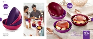 Tigelinha Allegra
250ml cada
13,2 diâm. X 4 alt. (cm)
1 Por: R$
25,00
2 Por: R$
17,00 cada
Cód. para 2 Tigelinhas Bordô | 802741
Cód. para 2 Tigelinhas Marsala | 802742
802682 | Bordô
802683 | Marsala
Novas
Cores A hora mais aguardada! Capriche
nos doces tradicionais de Natal e
sirva em porções individuais.
O que tem para
a sobremesa?
Para servir
a família e
os amigos
Encanteos
convidados
802588 | Rosa
Tigelinha Allegra
250ml cada
13,2 diâm. X 4 alt. (cm)
R$
25,00 cada
802587 | Roxa
Novidades
Natal
até
de desconto na
página 11
32%
10 11
 