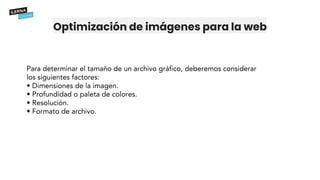 Optimización de imágenes para la web
 