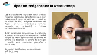 Tipos de imágenes en la web: Bitmap
 
