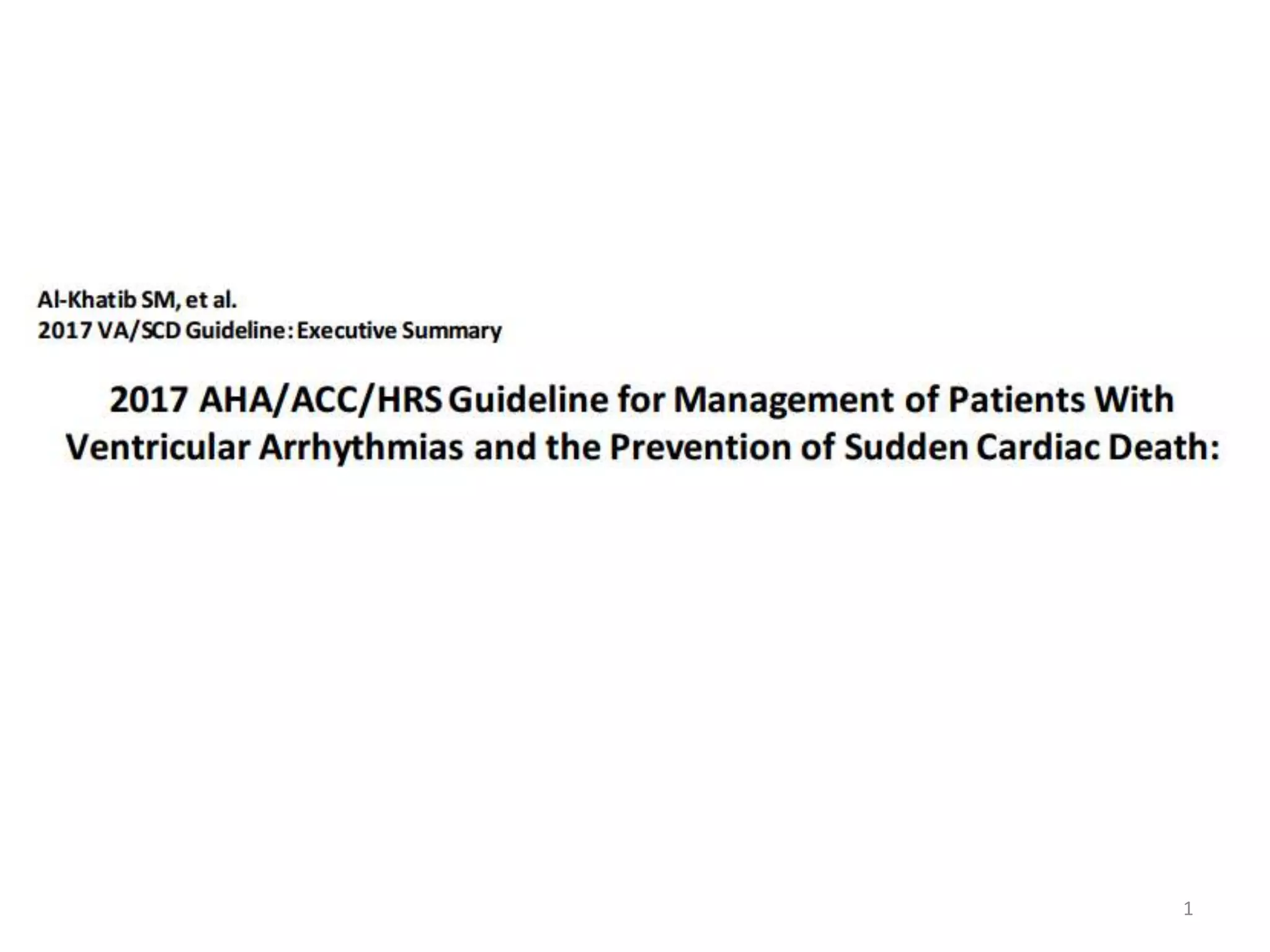 V tach guidelines PPT