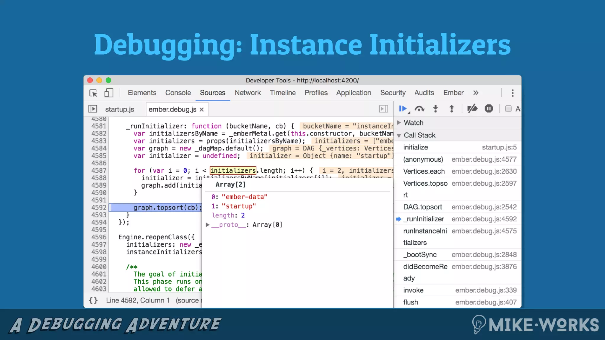 Debugging: Instance Initializers
 
