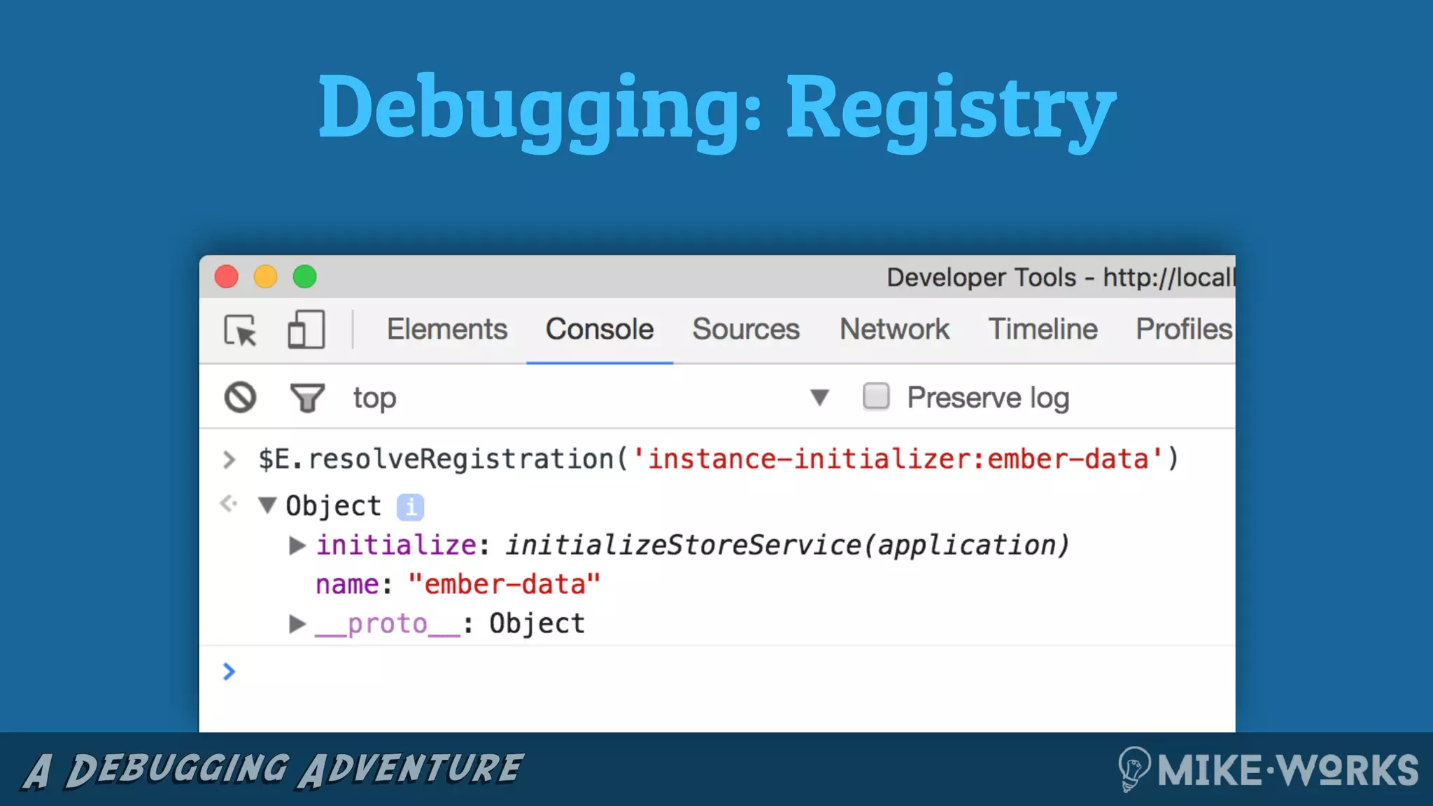 Debugging: Registry
 