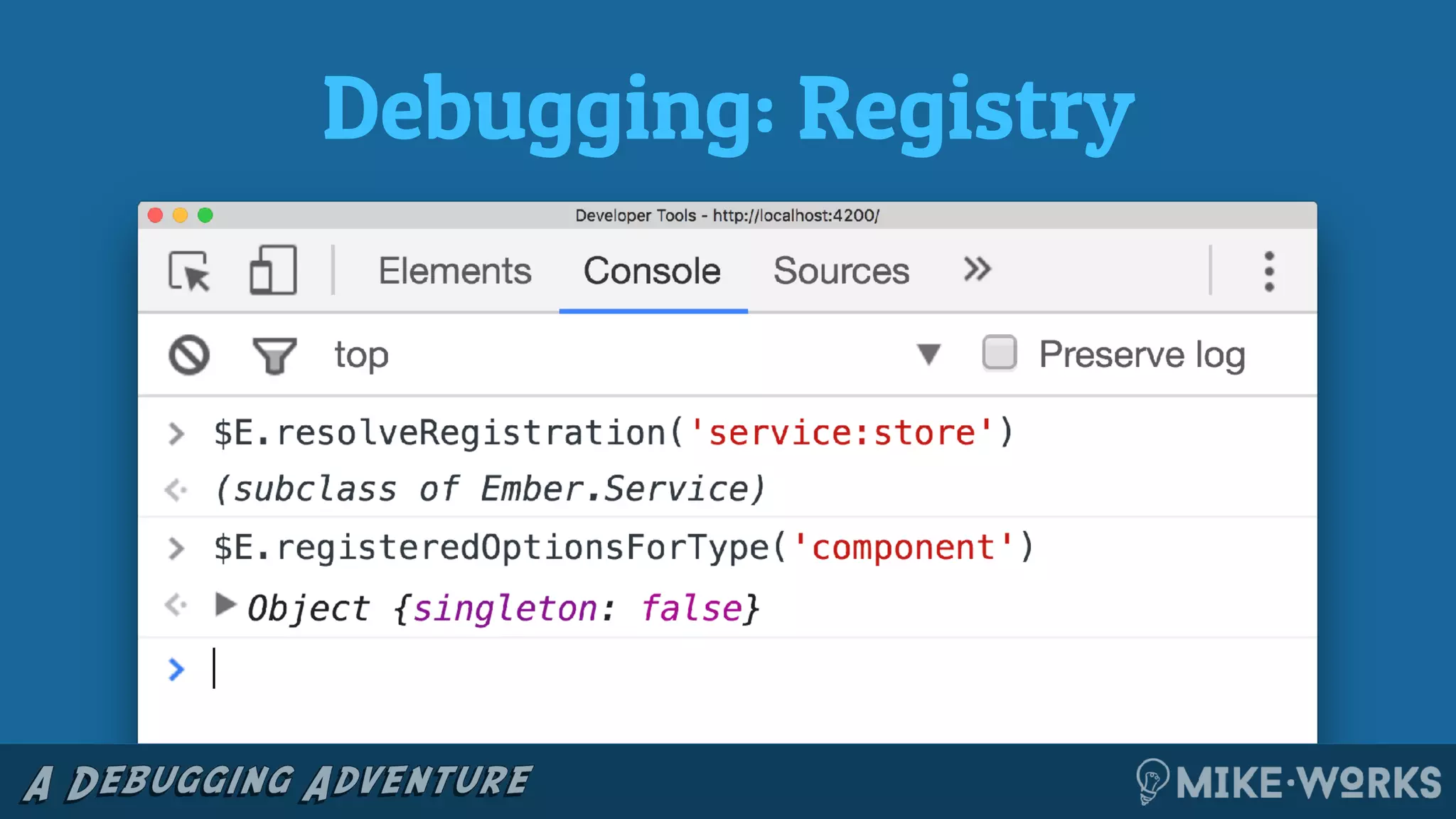 Debugging: Registry
 