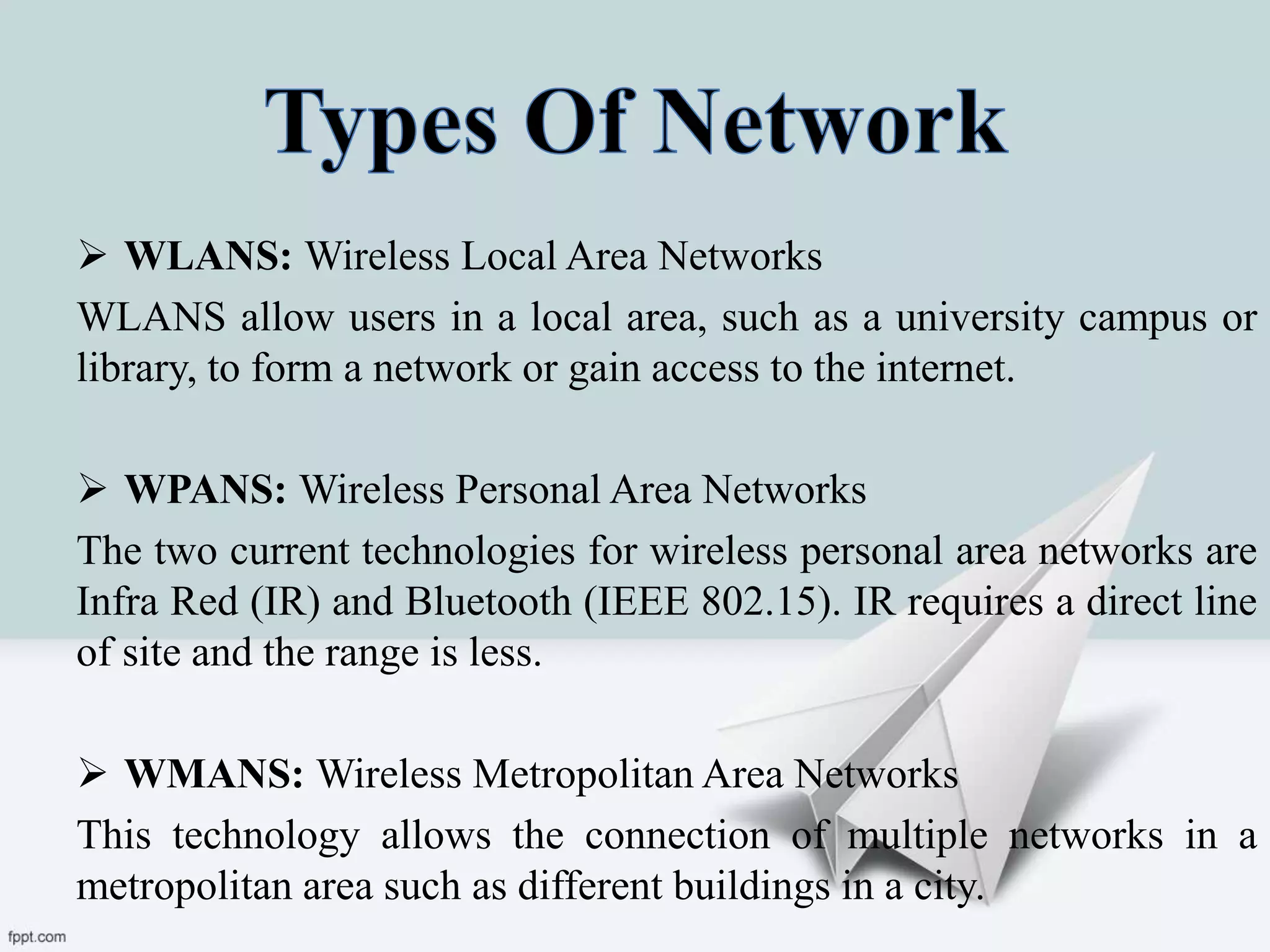 Wireless network | PPTX