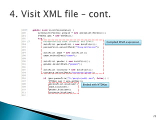 VTD record to String conversion also provided, but avoid them whenever possible for performance reasons8