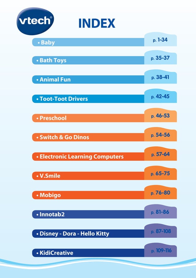 Vtech Catalog 2012 PDF