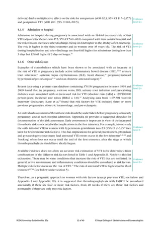 Pph Rcog Guidelines.pdf Venous thromboembolism during pregnancy RCOG | PDF