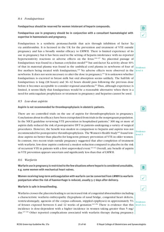 Pph Rcog Guidelines.pdf Venous thromboembolism during pregnancy RCOG | PDF