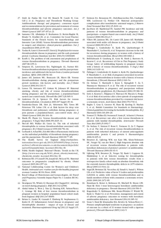 Pph Rcog Guidelines.pdf Venous thromboembolism during pregnancy RCOG | PDF