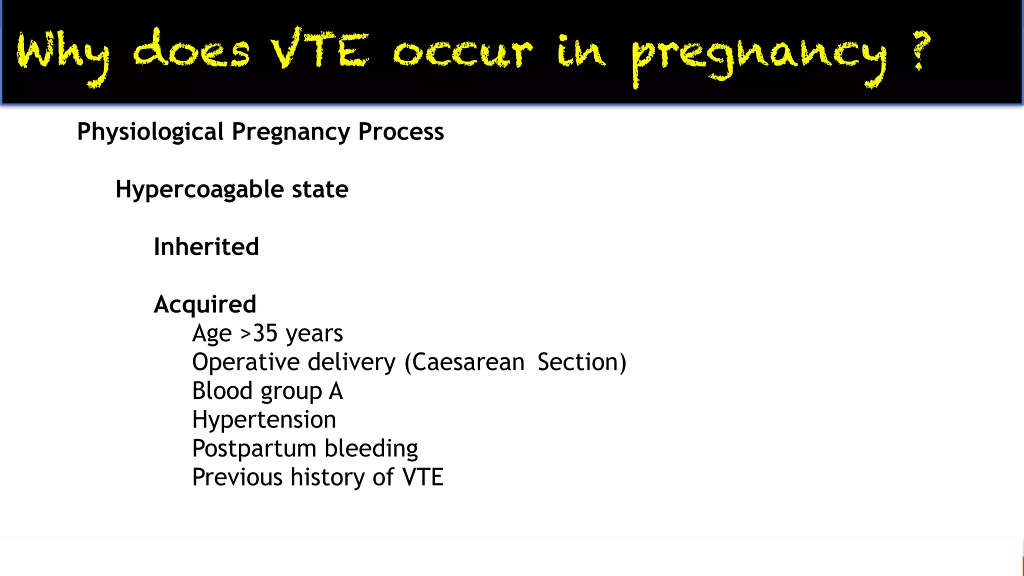 Venous Thromboembolism and Pregnancy | PDF