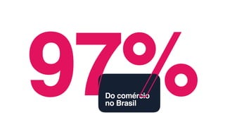 97%Do comércio
no Brasil
97%
 