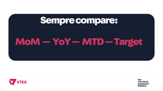Semprecompare:
MoM — YoY— MTD—Target
 