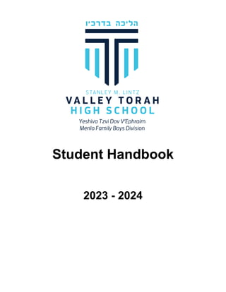 Student Handbook
2023 - 2024
 
