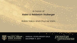 Mazel Tov to
The Rubenstein Family
upon receiving this special honor.
May you go from strength to strength.
Nachum & Harri...
