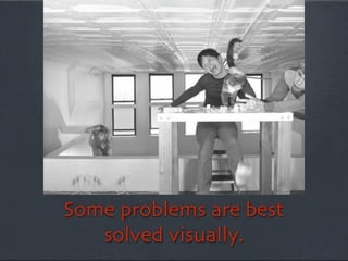 Some problems are best
   solved visually.
 