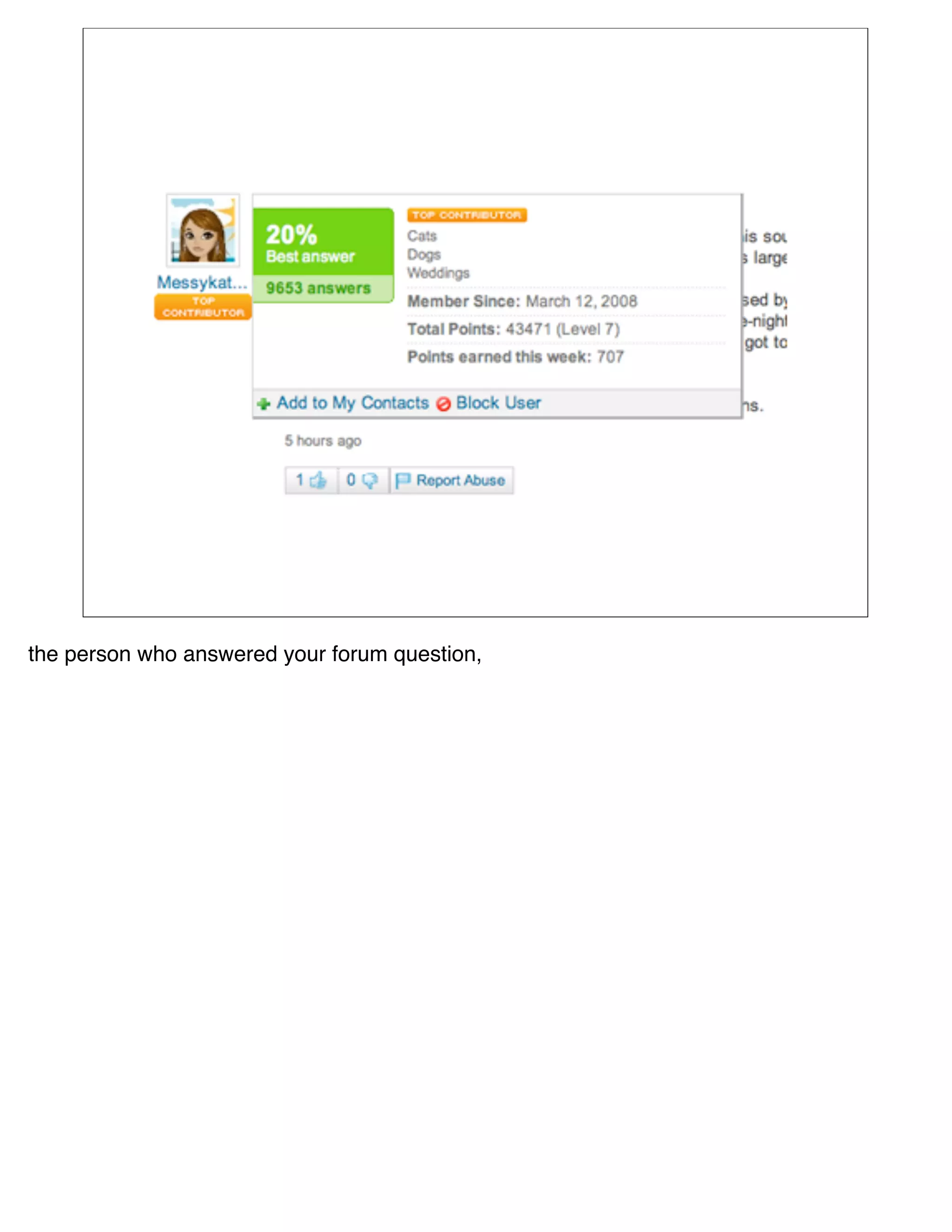 the person who answered your forum question,
 