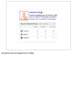 the person who you bought from on eBay.
 