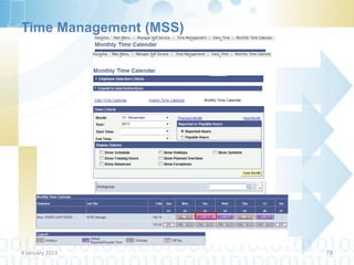 Time Management (MSS)




9 January 2013          78
 