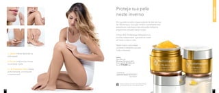 96993
Nutri-Rich Oil
Manteiga Hidratante 60ml
Preço sugerido: R$ 130,00 cada
Por: R$ 110,00 cada
Proteja sua pele
neste inverno
hidratação
1
3 4
2
1. Lábios: hidrata deixando-os
mais macios
2. Pernas: proporciona maciez
e suavidade à pele
3 e 4. Cotovelos e Pés: hidrata
profundamente, minimizando
o ressecamento
Em sua essência está a riqueza extraída do óleo de mais
de 100 damascos. Sua ação nutritiva e revitalizante está
presente em cada frasco e seu alto poder hidratante
proporciona uma pele macia e suave.
O Nutri-Rich Oil Manteiga Hidratante é um
produto indispensável, que pode ser usado
em todo o corpo e rosto.
Neste inverno use-o todas
as noites e mantenha sua pele
linda e hidratada.
Acesse facebook.com/NutrimeticsBrasilOficial
e encontre dicas de como hidratar a pele.
Nutrimetics.com.br
/NutrimeticsBrasilOficial
youtube.com/NutrimeticsBrasilOficial
20 21
 