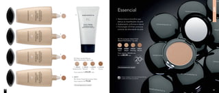 Textura leve e microfina que
atenua as imperfeições da pele
Acabamento uniforme e natural
Formulação Oil-Free: promove
controle de oleosidade da pele
5. 96977	
NC Primer Facial Nutrimetics 50ml
	 Preço sugerido: R$ 79,00
Dermatologicamente testado
	 Preço sugerido: R$ 84,00 cada
	 NC Base Líquida Mineral
Matte Nutrimetics 30ml cada
3. 97014
Chai
2. 97013
Biscotti
1. 97012
Butterscotch
4. 97015
Cocoa
Dermatologicamente testado
	 NC Pó Compacto Velvet Finish
Mineral Nutrimetics 11g cada
	 Preço sugerido: R$ 82,00 cada
	 Por: R$ 65,00 cada
97008
Sand
97009
Maple
97010
Nutmeg
97011
Mocha
pele
OFF
20%
Essencial1.
2.
3.
4.
5.
Acesse instagram.com/nutrimeticsbrasiloficial
e saiba mais sobre os produtos.
Nutrimetics.com.br
/NutrimeticsBrasilOficial
youtube.com/NutrimeticsBrasilOficial
@nutrimeticsbrasiloficial
12 13
 