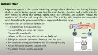 Effect of stiffness in Vehicle dynamics | PPTX