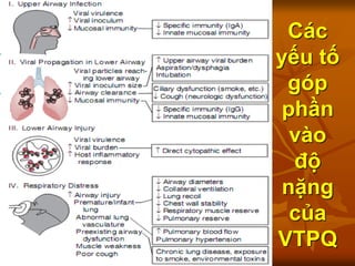 Các
yếu tố
góp
phần
vào
độ
nặng
của
VTPQ
 