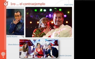 1ro	
  …	
  el	
  contraejemplo	
   Jorge López
Daniel Alcaíno
Diana Bolocco
Martín Cárcamo
 