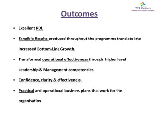 Want to grow, expand & become more profitable or are  experiencing  change or restructuring and therefore need.