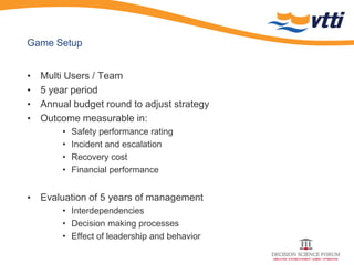 Vtti Layout Improving the safety culture at VTTI by using serious gaming | PDF