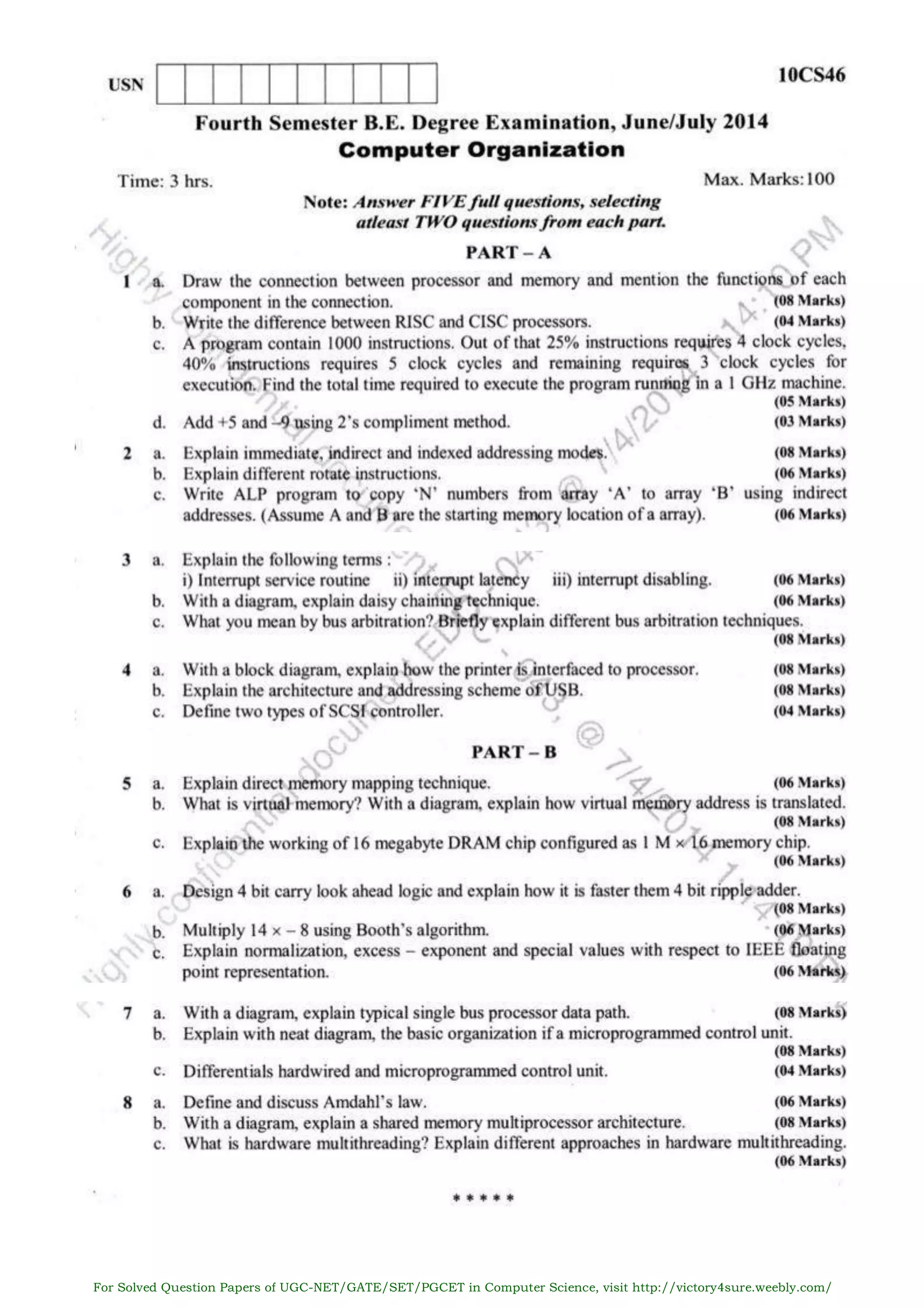 For Solved Question Papers of UGC-NET/GATE/SET/PGCET in Computer Science, visit http://victory4sure.weebly.com/
VTU
N
O
TESBYSR
I
 