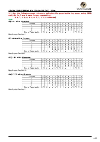 VTU 5TH SEM CSE OPERATING SYSTEMS SOLVED PAPERS | PDF