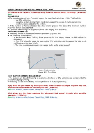 VTU 5TH SEM CSE OPERATING SYSTEMS SOLVED PAPERS | PDF