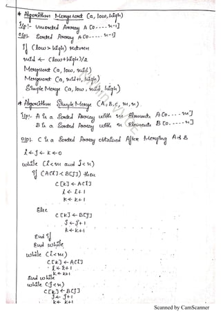 VTU Algorithms Notes CBCS (DAA Notes) by Nithin, VVCE | PDF