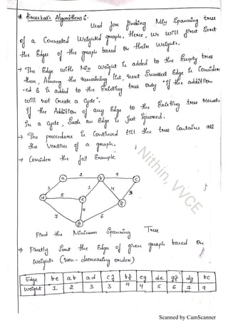 VTU Algorithms Notes CBCS (DAA Notes) by Nithin, VVCE | PDF