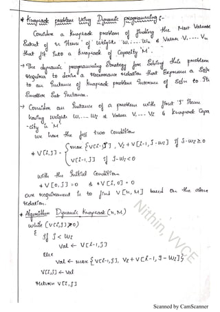 VTU Algorithms Notes CBCS (DAA Notes) by Nithin, VVCE | PDF