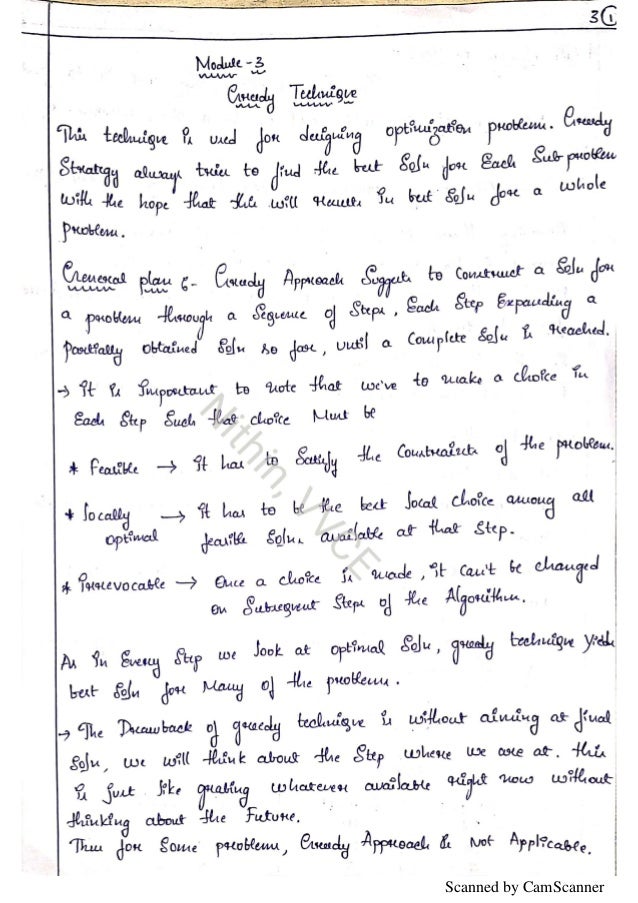 Vtu Algorithms Notes Cbcs Daa Notes By Nithin Vvce Vtu Algorithms Notes Cbcs Daa Notes By Nithin Vvce