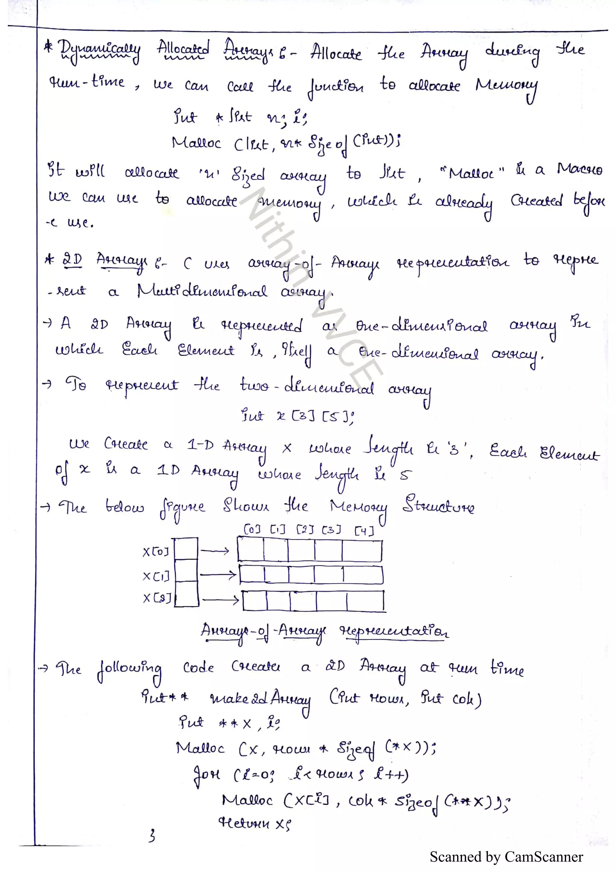 Vtu Data Structures Notes CBCS by Nithin, VVCE | PDF