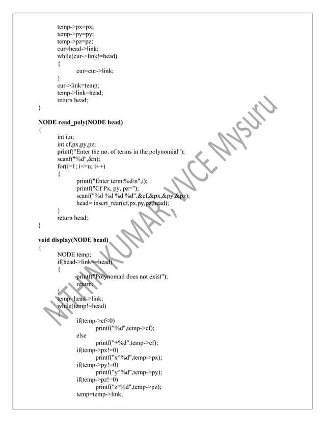VTU Data Structures Lab Manual