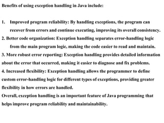 VTU MCA 2022 JAVA Exceeption Handling.docx