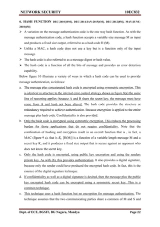 Vtu network security(10 ec832) unit 3 notes. | PDF