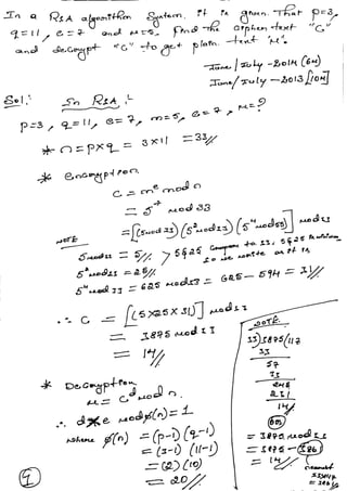 Vtu network security(10 ec832) unit 3 notes. | PDF