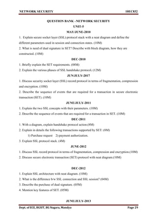 Vtu network security(10 ec832) unit 5 notes. | PDF