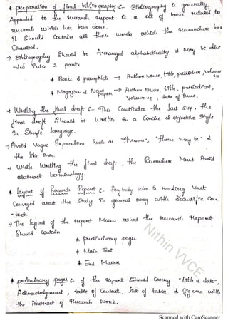Vtu research methodology handwritten notes(16phdrm) for PG and PhD by ...