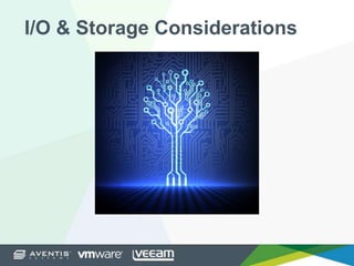 I/O & Storage Considerations
 