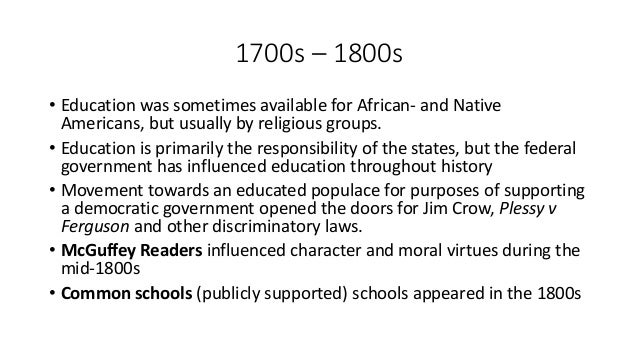 History of american education - History Of American EDucation Chapter 7 3 638