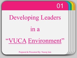 WINTERTemplateDeveloping Leaders
in a
“VUCA Environment”
01
Prepared & Presented By: Neeraj Jain
 