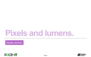 Page 4
Display devices.
 