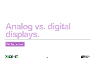 Page 7
Display devices.
 