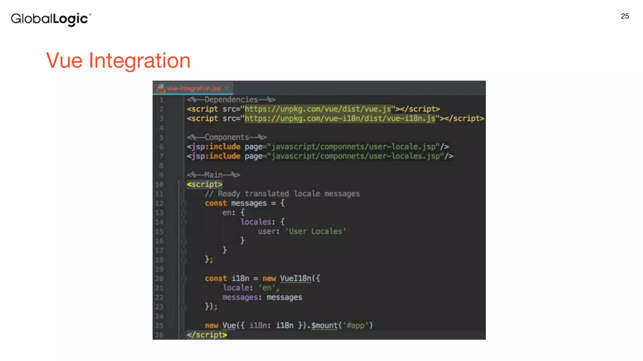 25
Vue Integration
 